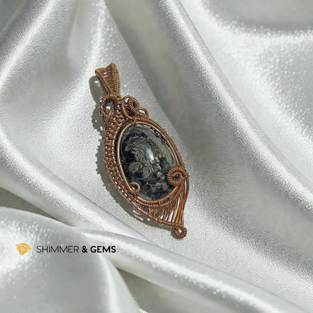 Silver Pyrite Pendant P3 Charms & Pendants