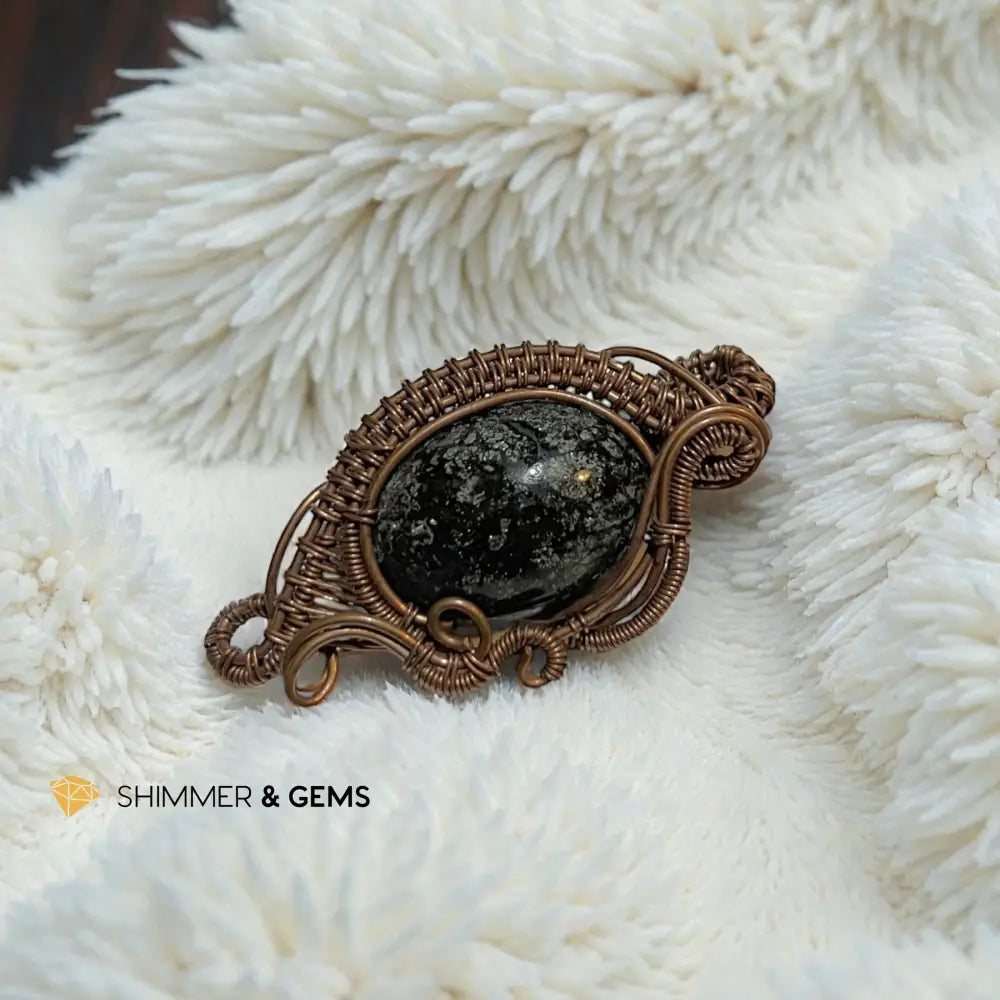 Silver Pyrite Pendant P7 Charms & Pendants