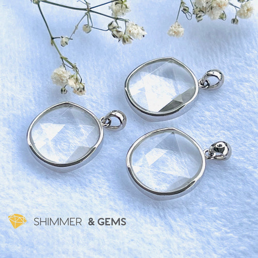 Star Of David Clear Quartz Pendants 925 Silver (Master Crystal) Charms &