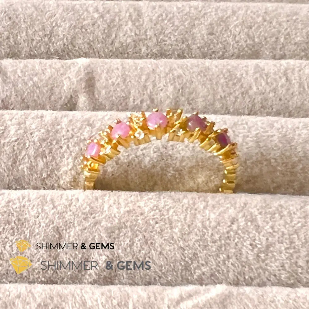 Sugilite 925 Silver Rings (Gold Electroplating) Adjustable Size