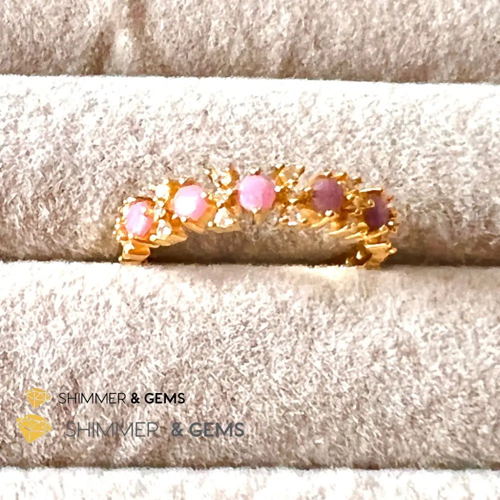 Sugilite 925 Silver Rings (Gold Electroplating) Adjustable Size