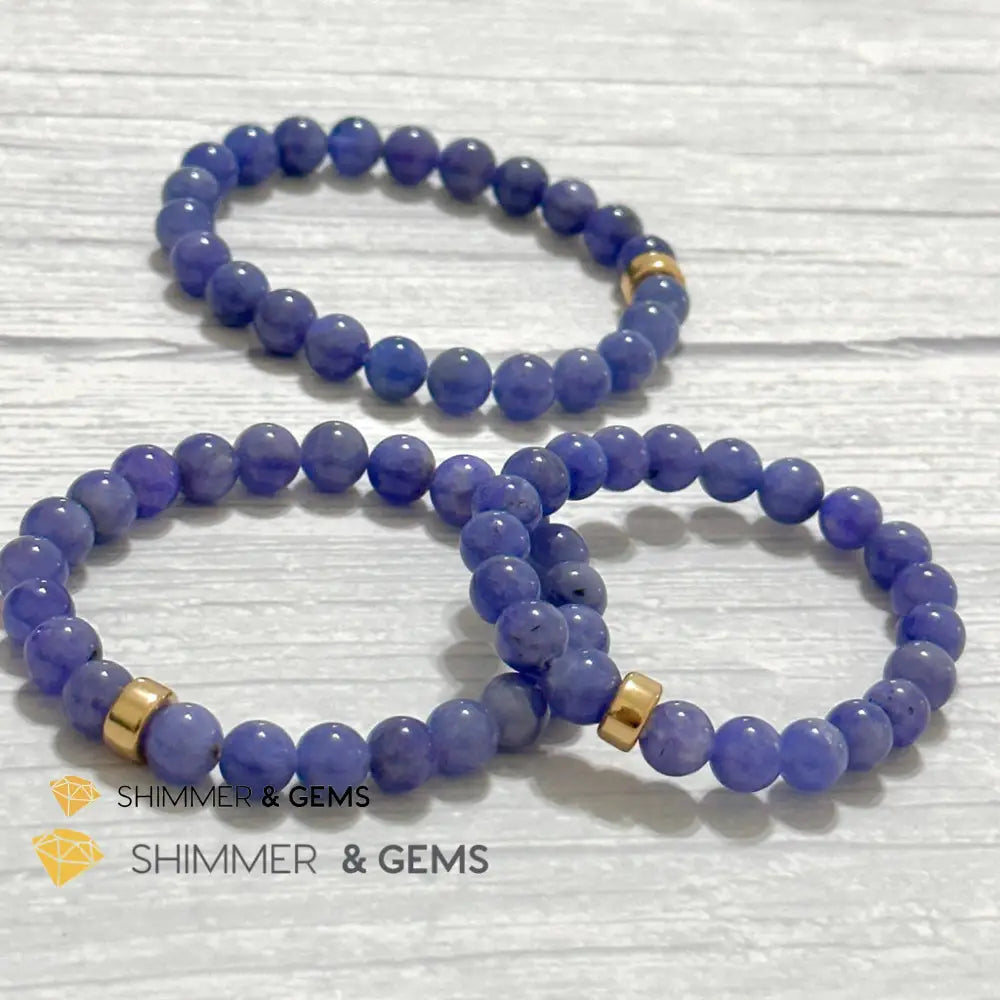 Tanzanite with 14k gold filled Bracelet (Tanzania)