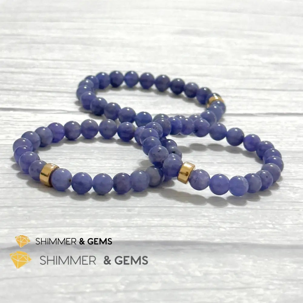 Tanzanite with 14k gold filled Bracelet (Tanzania)
