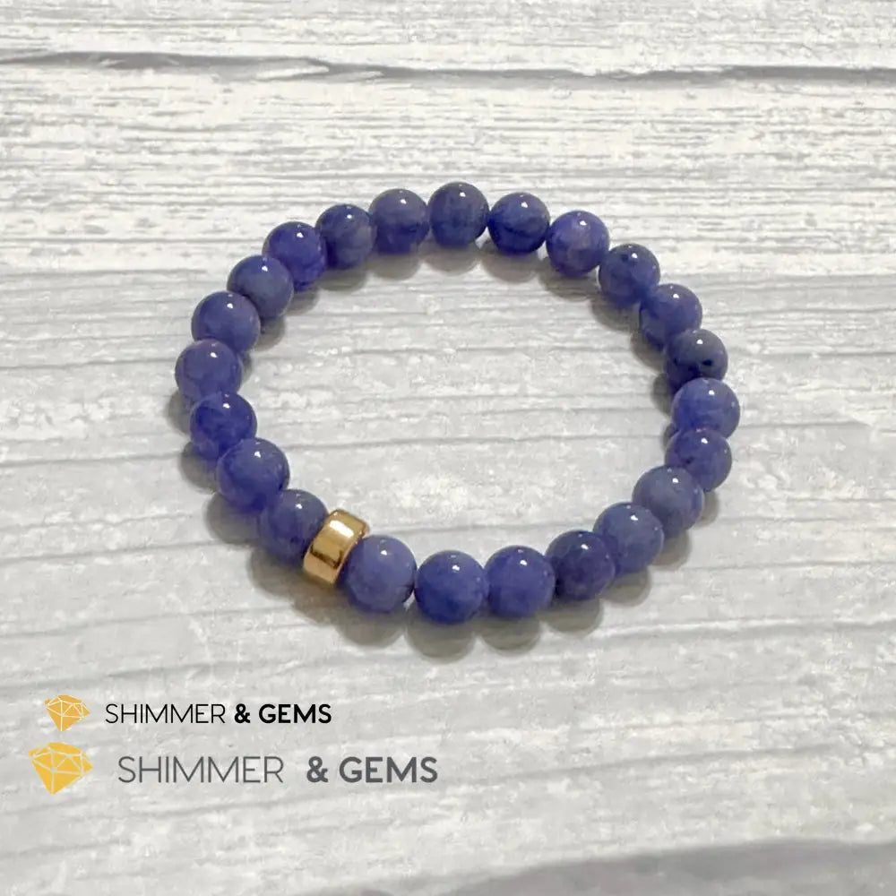 Tanzanite with 14k gold filled Bracelet (Tanzania)