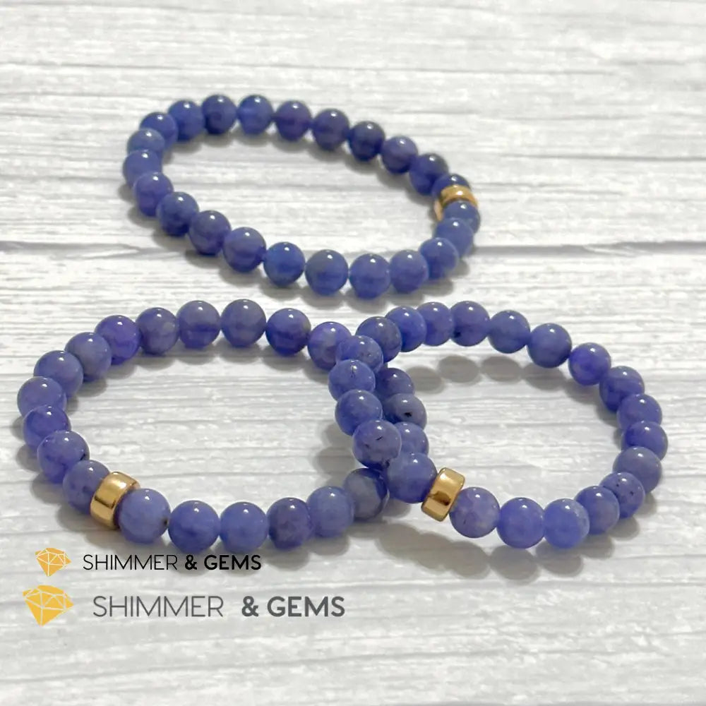 Tanzanite with 14k gold filled Bracelet (Tanzania)