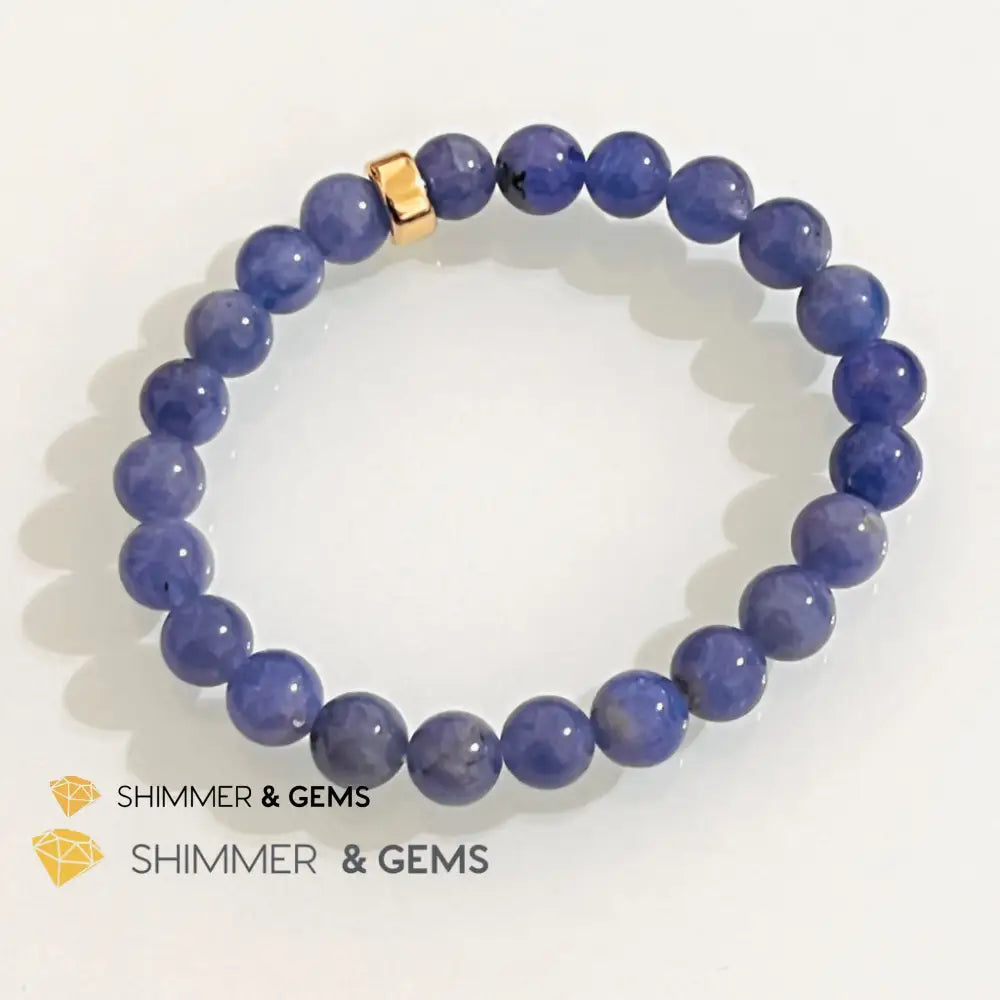 Tanzanite with 14k gold filled Bracelet (Tanzania)