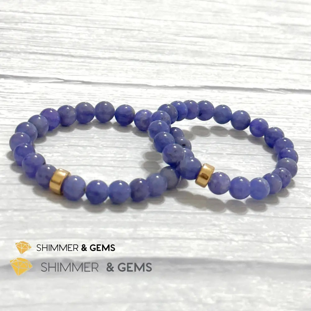 Tanzanite with 14k gold filled Bracelet (Tanzania)