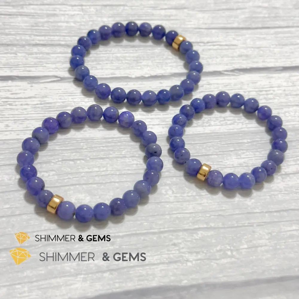 Tanzanite with 14k gold filled Bracelet (Tanzania)