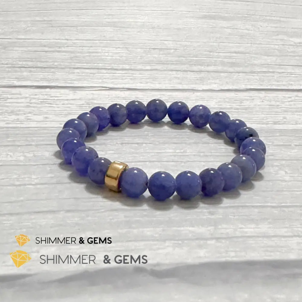 Tanzanite with 14k gold filled Bracelet (Tanzania)