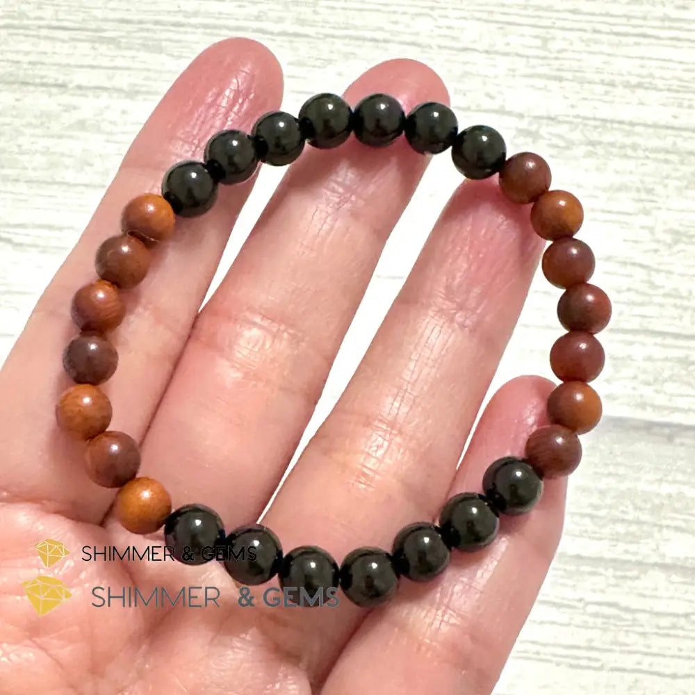 Ultimate Protection Bracelet (Raja Kayu & Black Tourmaline)6mm