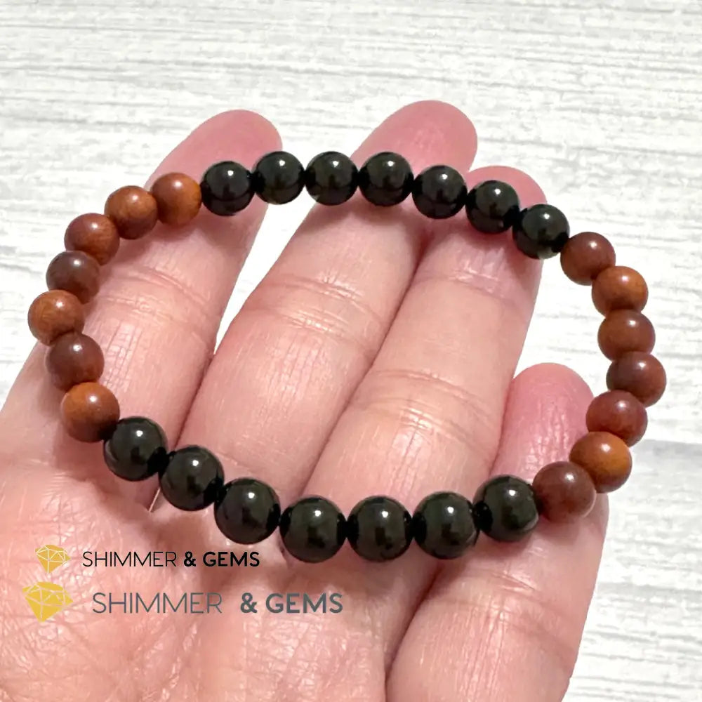 Ultimate Protection Bracelet (Raja Kayu & Black Tourmaline)6mm