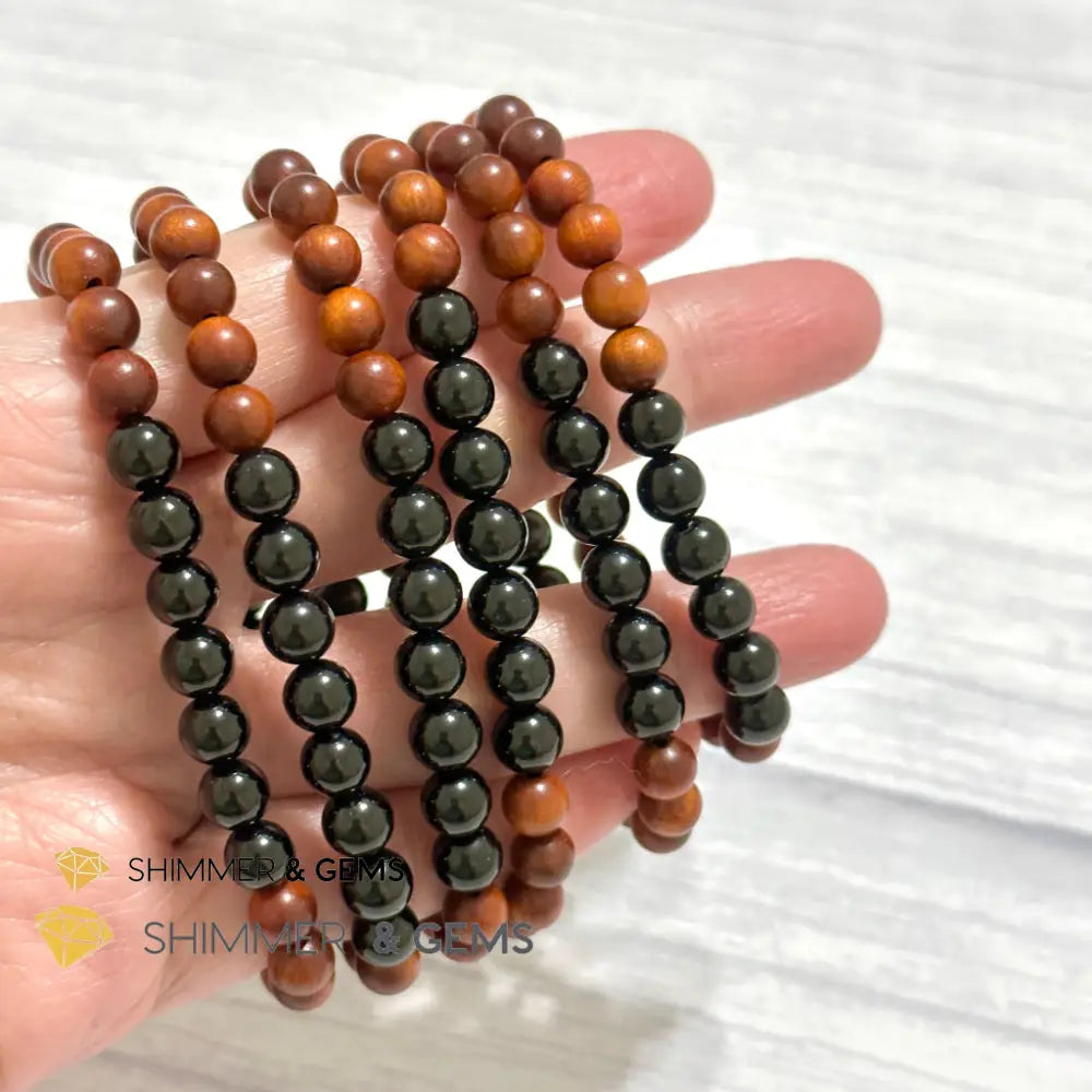 Ultimate Protection Bracelet (Raja Kayu & Black Tourmaline)6mm