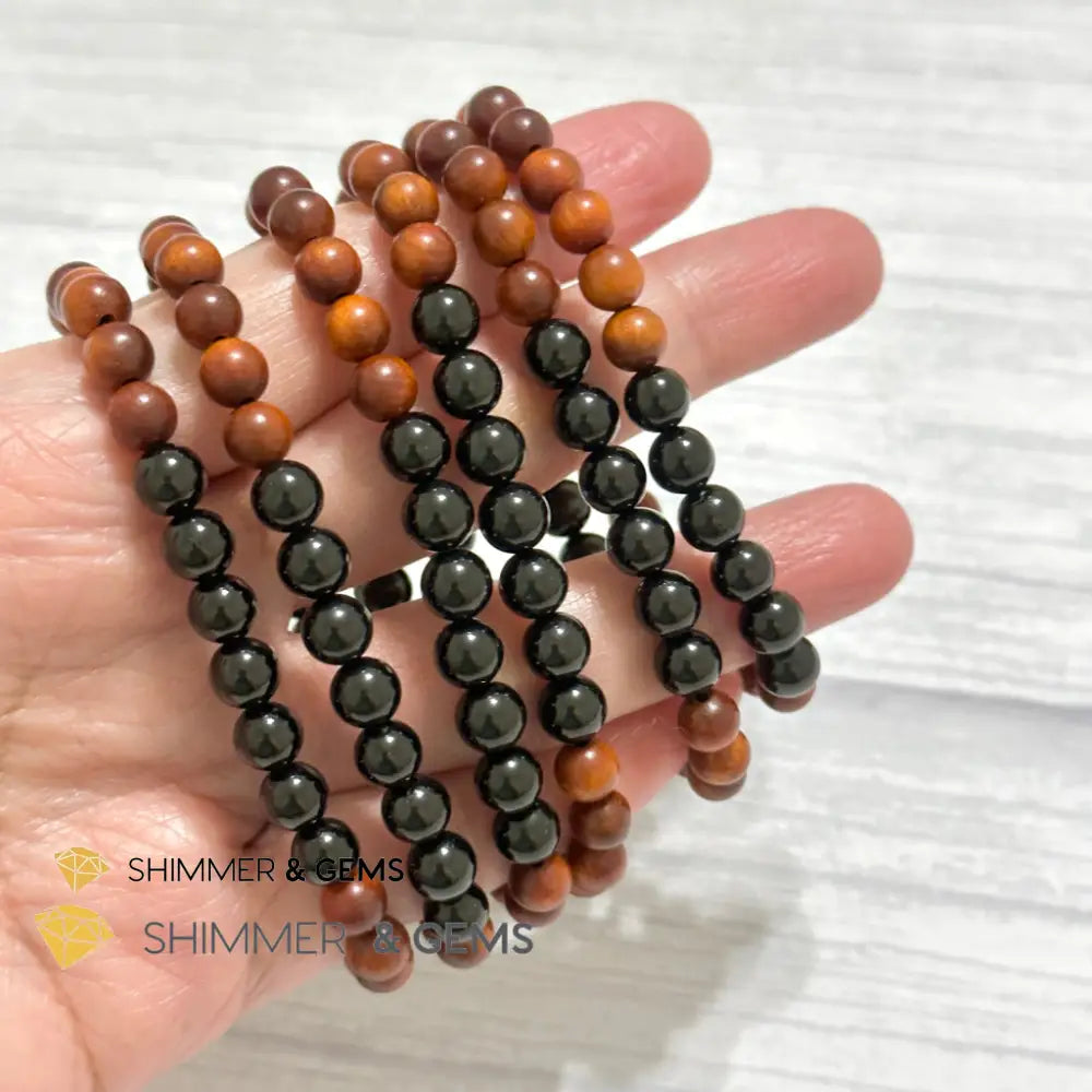 Ultimate Protection Bracelet (Raja Kayu & Black Tourmaline)6mm