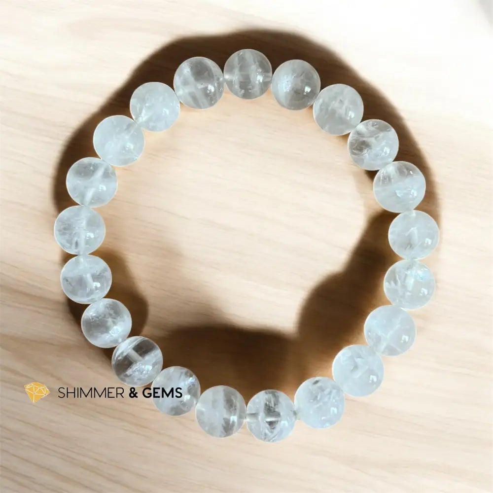 White Phantom 8mm Bracelet 6” Bracelets